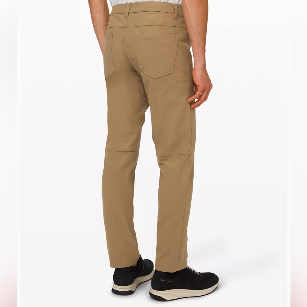 - Lululemon Men ABC Slim-Fit 5 Packet Pants Warpstreme Size 34